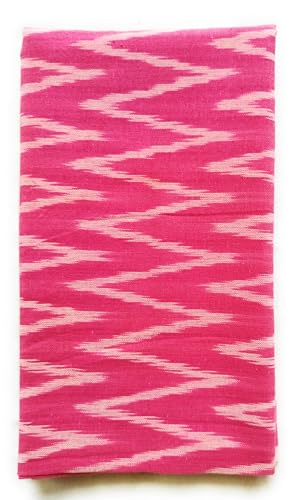 Image of Chalostore Cotton Pochampally ikat unstitched blouse, Kurthi, long frock fabric material for women (1 meter, 2 meters & 3 meters)