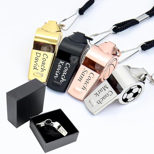 Silbato personalizado de entrenador DOYOUWE en acero inoxidable miniatura 3