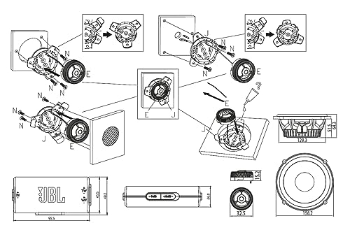 Altavoz JBL Club 64CSQ Gen 3 - Altavoces Coche 16.5 cm vías separadas Harman Kardon para la Actualización Definitiva de la Alta Fidelidad del Coche: 285 W Máx., Woofer de Carbono e Imán de Ferrita Y40 - imagen 10