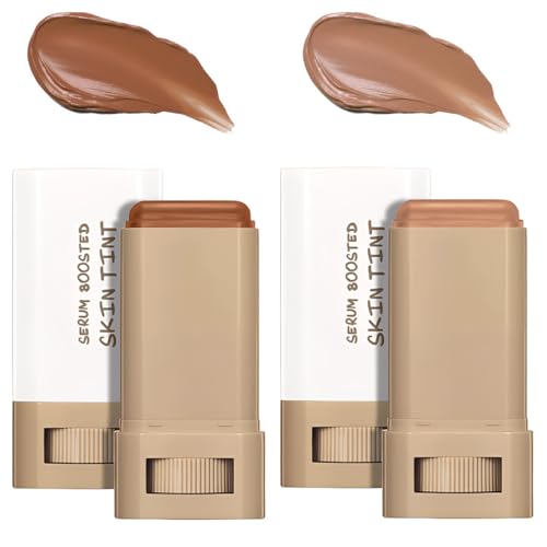 EIHI 2 Pièce Bâton de Fond de Teint Haute Couvrance - Stick Fond de Teint essence - Stick Correcteur Longue Tenue & Contour Visage-Camouflage Parfait des Imperfections