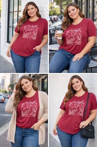 Image of In Love Women's Graphic Printed Cotton Plus Size Longline T-Shirt | Cotton fabric - soft longline T-shirt with easy plus-size fit
