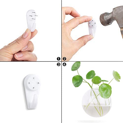 Dubee 4 Pcs Glass Wall Hanging Planter Terrariums,Hanging Wall Vases For Plants Indoor,Glass Plant Containers For Air Plant,Succulents And Candle Display. #TOP3