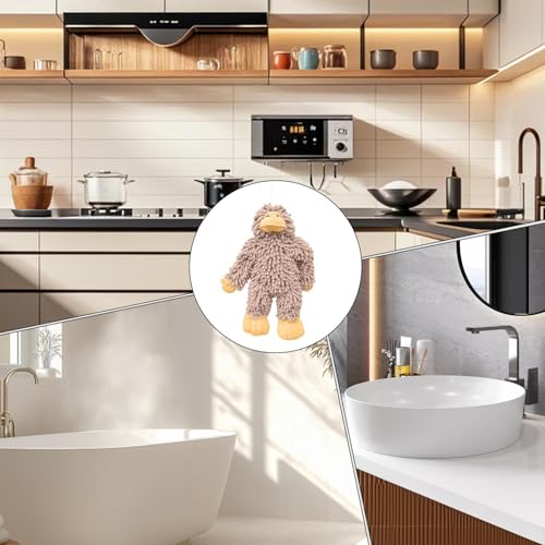 Serviette chenille animaux et maison - Boule de serviette cuisine bain séchage rapide - 5