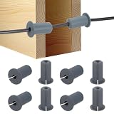 M METERXITY Kit di Instradamento Cavi 8-Pz, per Foro Muro 3/4 Pollici Passacavo Passacavo, Boccola di Copertura Foro Muro per Cavo Ethernet [Lunghezza 38mm, Grigio]