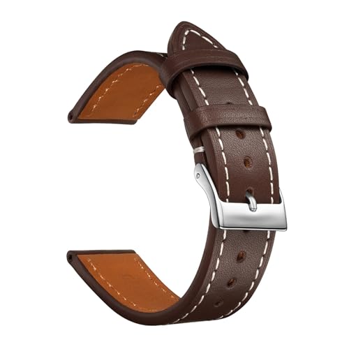 Cinturón de muñeca de piel de becerro suave que repara un reloj viejo con elegancia de 16 mm