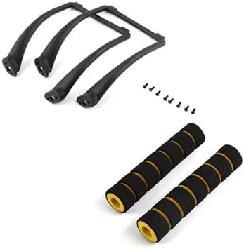 DJI Bundle Set Phantom 1 Phantom FC40 Phantom 2 Phantom 2 Vision Phantom 2 Vision+ Quadcopter 132x156mm High and Wide Extended Tall Black Landing Skid Legs Gear Set 2 Pcs and Protective Professional Foam Protector 2 Pcs