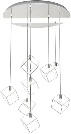 Top Light Moderne ophanging frame metaal chroom 8 lampen G9