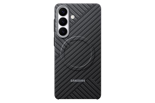Samsung Carbon Magnet Smartphone Case EF-KS947, Hülle für das Galaxy S26+, Handy-Hülle mit Magnetring zur Anbringung von Zubehör, Schutz Case, stoßfest, dünn und griffig, Gray