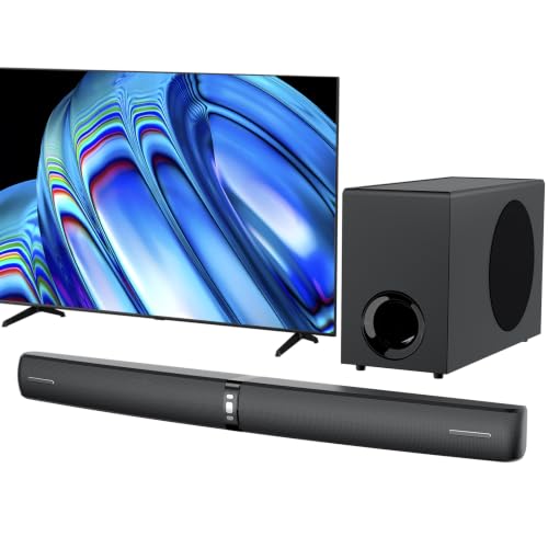 Assistrust barre son 2.1CH 110W Bluetooth 5.3 TV gaming