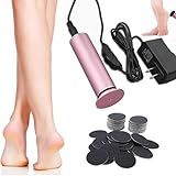 Generic Dermave Electric Foot Callus Remover,Electric Callus Remover for Feet,with 60pcs Sanding Disc,Electric Speed Adjustable Foot File for Dead Skin Cracked Skin Calluses for Men and Women, Pink