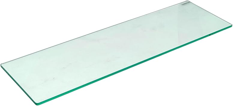 Tempered Glass Display Shelf 1000 x 300 x 10mm | Extra-Thick Toughened Panel with Rounded Corners | Heavy-Duty Floating Wall Shelf
