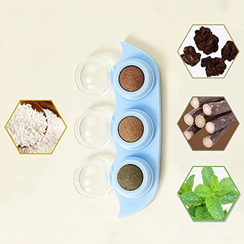 Bolas Comestíveis Para Gato | Catnip parede bola em forma de ervilha bonito 3 em 1 | Rolo de parede