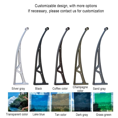 Tablero transparente resistente a la lluvia con protección UV para cubiertas de patios 8