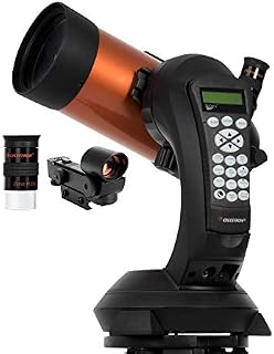Celestron 11069 NexStar 8SE Computerised Schmidt-Cassegrain Telescope with Advanced GPS, Astroimaging and AutoAlign Features, Black/Orange