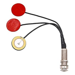 Made of high-quality ABS Plastic and metal,strong and durable, has a long service life No Battery and Soldering Required, pre-wired piezo mic save time for you, easy to install, convenient to use. The advantage of being able to eliminate interfering ...
