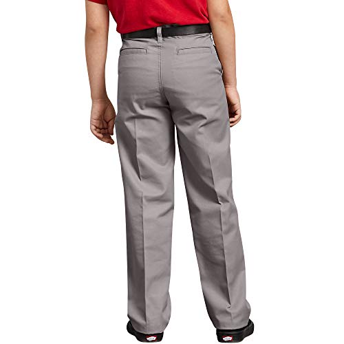 Image of Dickies Boy's Flexwaist Flat Front Straight Leg School Uniform Pants - Adjustable Uniform Trousers for Schoolwear