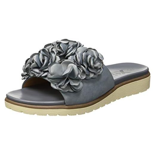 XTI 48878, Sandalias con Punta Abierta para Mujer, Azul Jeans, 39 EU