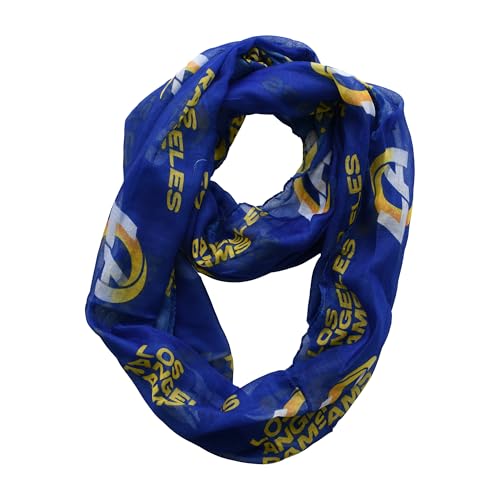 Littlearth NFL Los Angeles Rams Sheer Infinity Scarf, Team Color, 70” x 25” by Littlearth - Used condition - US$17.03