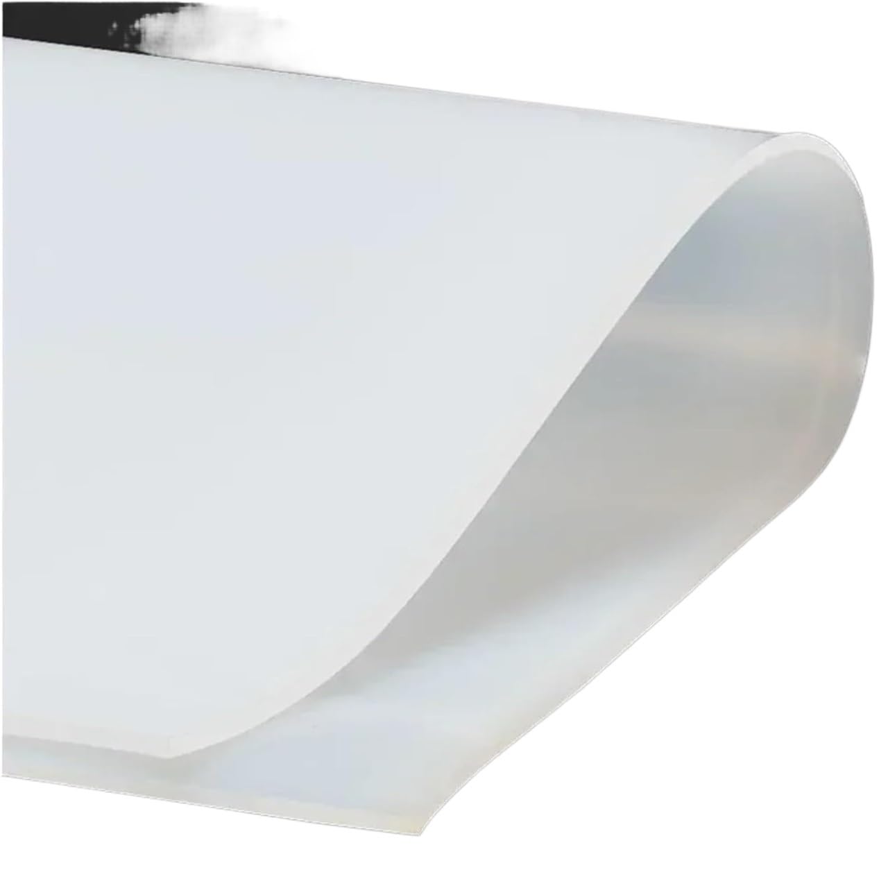 Podkładki z piankowej gumy, Uszczelka silikonowa w arkuszu 500x500mm Grubość 0,5-5mm Biała(500X500X0.5mm)