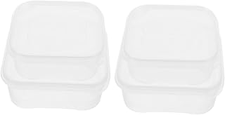 VALICLUD 4pcs Food Preservation Containers Freezer Safe Storage for Vegetables Meat and Fruits Easy to Clean Fresh-keeping Box for Home and Restaurant Use