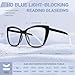ORANZI Reading Glasses for Women, 3 pack Fashion Oversized Blue Light Readers for Women, Spring Hinge Cat Eye Glasses Anti Eyestrain (A1 Black Tortoiseshell Purple, 1.50)