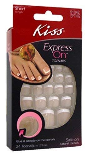 Kiss Express On Toenails Short Length