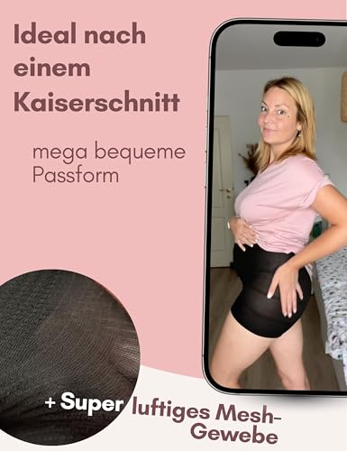 Mrs. Mum Wochenbett Unterwäsche 7er Set I Weiche, Waschbare Slips & Unterhosen für Wöchnerinnen nach Entbindung & Kaiserschnitt I Postpartum Panties I Öko-Tex Zertifiziert I Made in EU