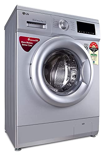 Image of LG 7.0 Kg 5 Star Inverter Fully-Automatic Front Loading Washing Machine Appliance (FHM1207ADL, Silver, 6 Motion Technology)