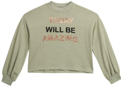 Jessica Simpson Girls' Blouse - Cozy Comfort Casual Button Down Shirt - Cute Long Sleeve Shirt for Girls (7-16)