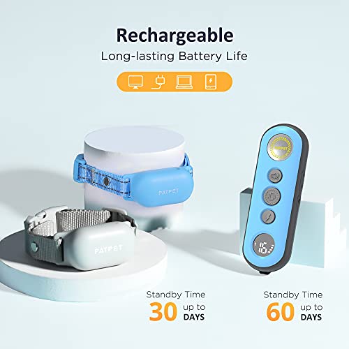 PATPET Dog Training Collar with Remote - 2000FT Dog Shock Collar Include Rechargeable & IP67 Waterproof E Collar, Beep… - Image 3
