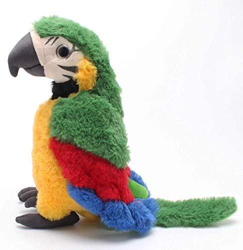 Talking Parrot Speaking Parrot Record Repeats Toy Talking Stuffed Animal Waving Wings Interactive Plush Toy Kid Birthday Gift - Thumbnail 4