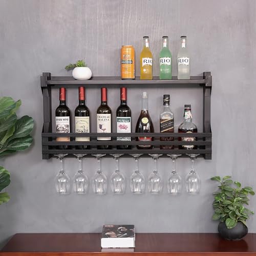 Casier de rangement à vin suspendu pour libérer de l'espace sur table
