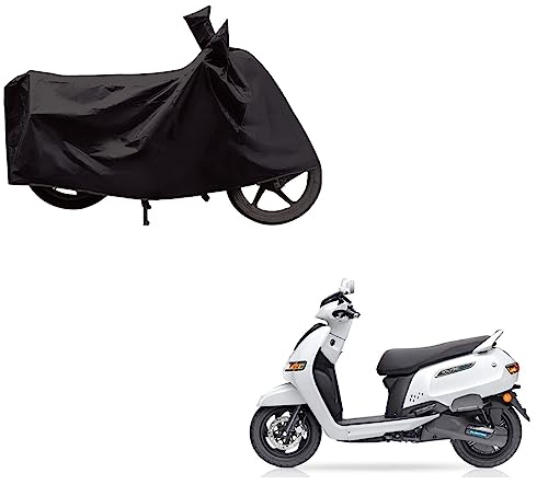 Image of Kozdiko Dust & Waterproof Bike Body Cover with Mirror Pockets for TVS Iqube Electric