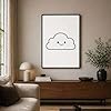 Azeeda 'Happy Cloud Outline' Wall Art Poster Print - Unframed Artwork for Home Decor - A1 Portrait (PP00366223) #4