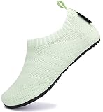 Zapatillas de Estar por Casa para Niños Ligeras de Punto Antideslizantes Calcetines Zapatillas con Suela de Goma