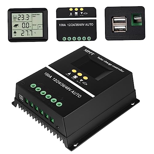 Yardenfun Controlador De Carga Solar Mppt 24v Controlador De Carga Solar 24v Regulador Fotovoltaico