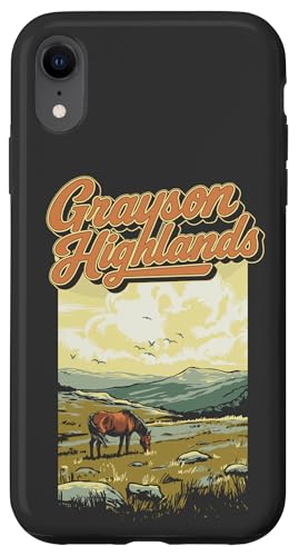 Grayson Highlands Virginia Vintage WPA Style Artistic X}zP[X iPhone XR p