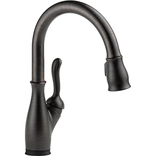 Delta Faucet Leland Touch Kitchen Faucet, Oil Rubbed Bronze Kitchen Faucets With Pull Down Sprayer, Kitchen Sink Faucet, Faucet For Kitchen Sink, Touch2O Technology, Venetian Bronze 9178T-Rb-Dst #TOP9