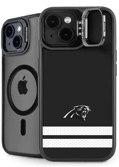 Skinit Kickstand Phone Case Compatible with iPhone 14 - Officially Licensed NFL Carolina Panthers Shutout Design