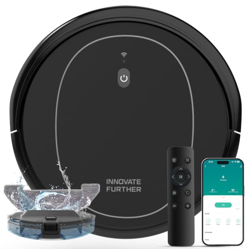 Robot Vacuum and Mop Combo, 5000Pa Self-Charging Robotic Vacuum Cleaner with Smart Obstacle Avoidance, 3-in-1 Robot Vacuum with Alexa & App Control, Quiet, Slim, Ideal for Pet Hair, Carpet and Floors