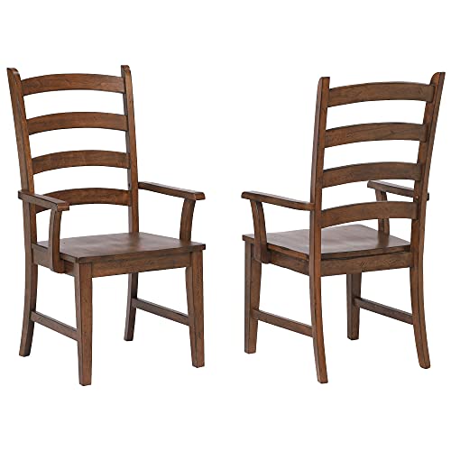 Sunset Trading Simply Brook Dining Arm Chair, Amish Brown