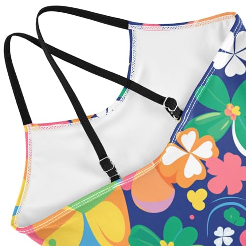 KLL Happy St Girl 1 Piece Bathing Suit Beach Swimwear Adjustable Shoulder Strap Quick Dry4