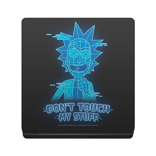 Sticker PS4 Slim vinyle évite les rayures console Rick and Morty