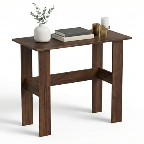 Image of Beten Standard Engineered Wood Study and Computer Laptop Table for Home or Office, WFH Desk, with Storage for Books and Decor Display for Adults Kids Students (Classic Brown)