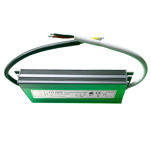 Image of Waterproof 12V Power Supply IP67 100W LED Driver Transformer Adapter 100V-265V AC to 12V DC Output for LED Light,Camera,Computer Project, Outdoor Light (Waterproof 12V100W)