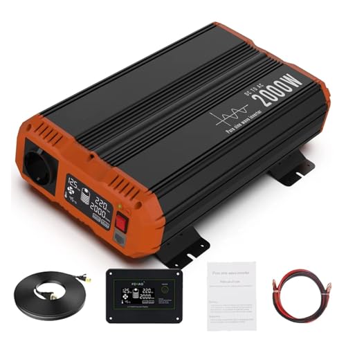 Inversor De Onda Sinusoidal Pura De 7,0 KW 6,0 KW 5,0 KW Y 4,0 KW Con Pantalla LCD De 12 V A 220 V Para Coche Inversor Onda Pura Convertidor(2.0KW-12V-50hz-220v)