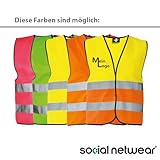 Warnweste/Sicherheitsweste in verschiedenen Farben - personalisiert | IHR Logo - IHR Text | farbig bedruckbar mit Text und/oder Logo | mit Reflex-Leuchtstreifen