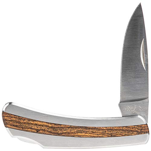Klein Tools 44034 Pocket Knife with Rosewood Insert Handle, 2-5/8-Inch Stainless Steel Drop-Point Blade by KLEIN TOOLS - Used condition - Image 2