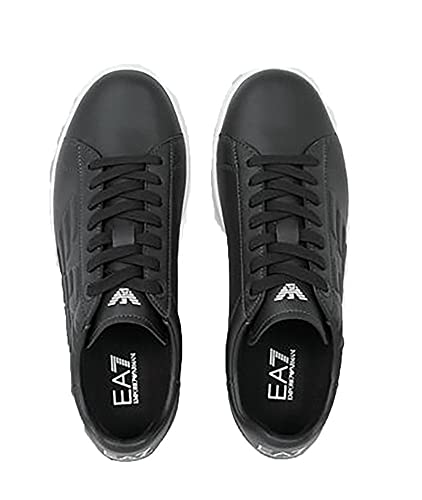 EA7 Sneakers Basses Cuir noires pour homme | Design urbain Emporio Armani