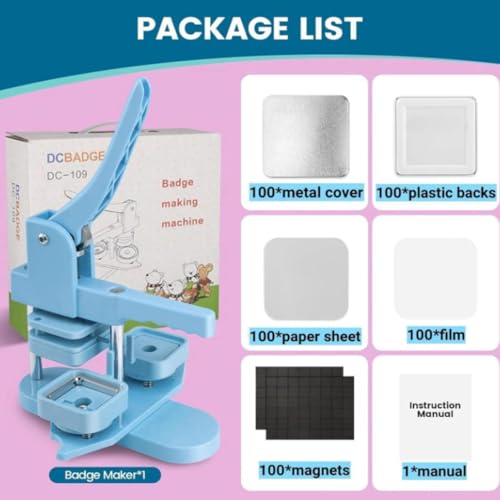 Kit fai da te per creare magneti quadrati per foto, crea magneti personalizzati con 100 set di forniture per decorazioni personalizzate per frigorifero
